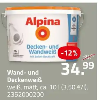 ROLLER Alpina decken- und wandweiß Angebot