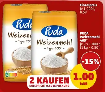 PENNY Puda weizenmehl 405 Angebot