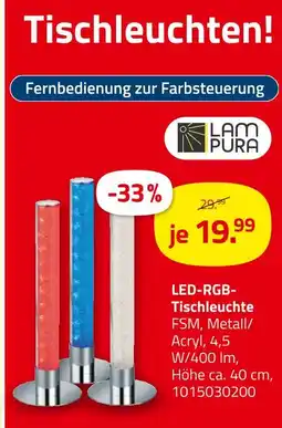 ROLLER Lampura led-rgb-tischleuchte Angebot