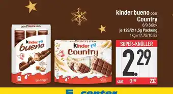 Edeka Kinder kinder bueno oder country Angebot