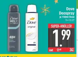 Edeka Dove deospray Angebot