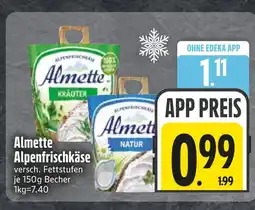 Edeka Almette alpenfrischkäse Angebot