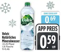 Edeka Volvic natürliches mineralwasser Angebot