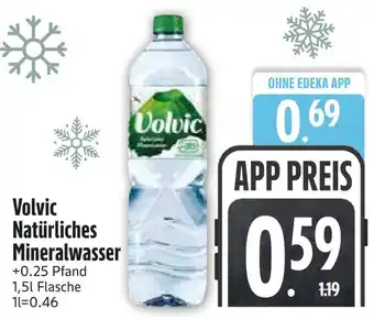 Edeka Volvic natürliches mineralwasser Angebot