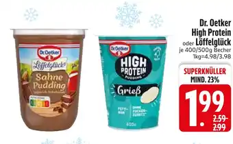 Edeka Dr. oetker high protein oder löffelglück Angebot
