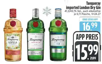 Edeka Tanqueray imported london dry gin Angebot