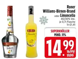 Edeka Williams-birnen-brand oder limoncello Angebot