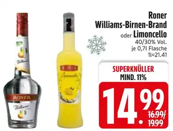 Edeka Williams-birnen-brand oder limoncello Angebot