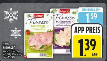 Edeka Herta finesse schinken Angebot