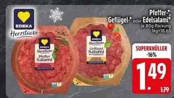 Edeka Edeka herzstücke pfeffer salami Angebot