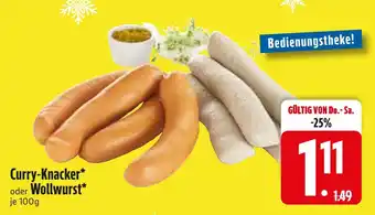 Edeka Curry-knacker oder wollwurst Angebot