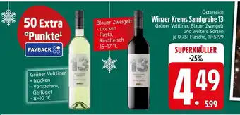 Edeka Winzer krems sandgrube 13 grüner veltliner oder blauer zweigelt Angebot