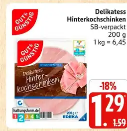 Marktkauf Gut & günstig delikatess hinterkochschinken Angebot