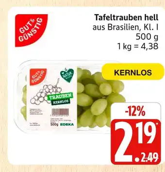 Marktkauf Gut & günstig tafeltrauben hell Angebot