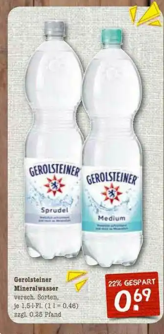 nahkauf Gerolsteiner Mineralwasser Angebot