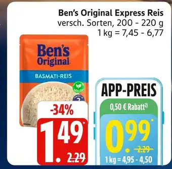 Marktkauf Ben's original express reis Angebot