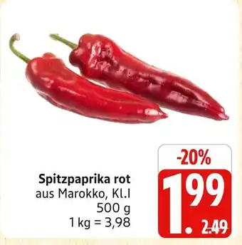 Marktkauf Spitzpaprika rot Angebot