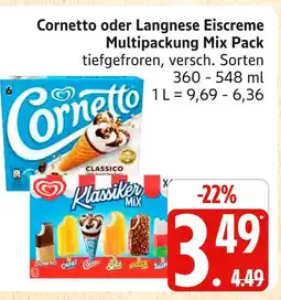 Marktkauf Cornetto eiscreme multipackung mix pack Angebot