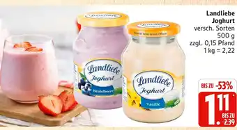 Marktkauf Landliebe joghurt heidelbeere Angebot