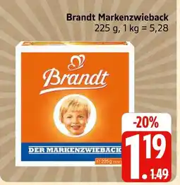 Marktkauf Brandt markenzwieback Angebot