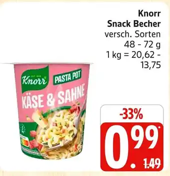 Marktkauf Knorr snack becher Angebot