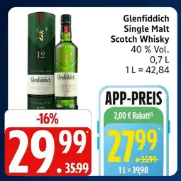 Marktkauf Glenfiddich single malt scotch whisky Angebot