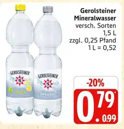 Marktkauf Gerolsteiner mineralwasser lemon Angebot