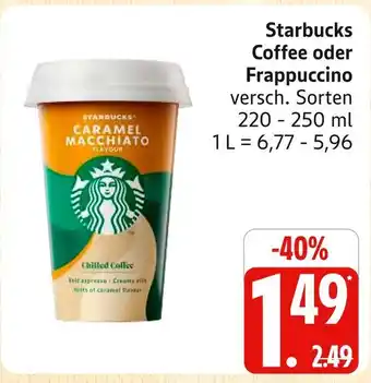 Marktkauf Starbucks coffee oder frappuccino Angebot