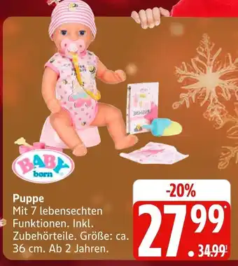 Marktkauf Baby born puppe Angebot