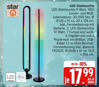 Marktkauf Star q led-stehleuchte Angebot