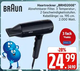 Marktkauf Braun haartrockner brhd200e Angebot