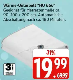 Marktkauf Wärme-unterbett hu 666 Angebot