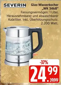 Marktkauf Severin glas-wasserkocher wk 3468 Angebot
