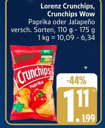 Edeka Lorenz crunchips paprika Angebot