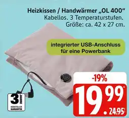 Marktkauf Heizkissen / handwärmer ol 400 Angebot