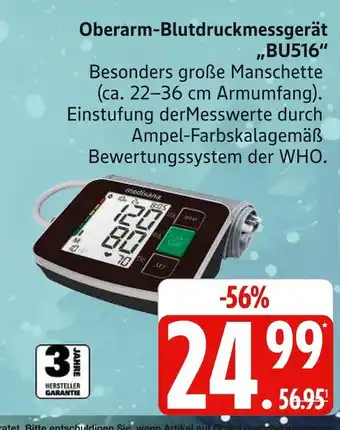 Marktkauf Medisana oberarm-blutdruckmessgerät bu516 Angebot