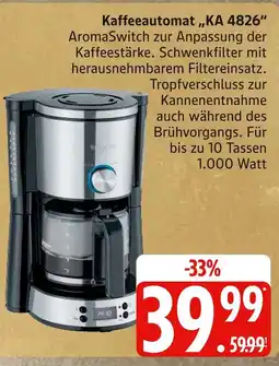 Marktkauf Kaffeeautomat ka 4826 Angebot