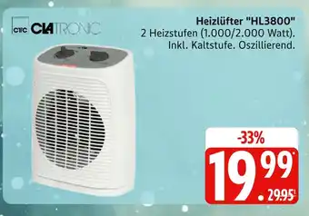Marktkauf Clatronic heizlüfter hl3800 Angebot