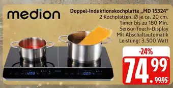 Marktkauf Medion doppel-induktionskochplatte md 15324 Angebot