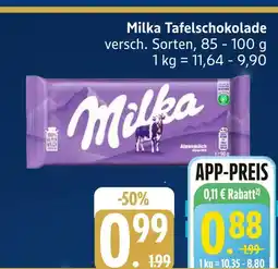 Edeka Milka tafelschokolade Angebot