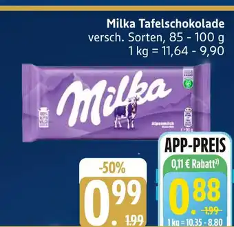 Edeka Milka tafelschokolade Angebot