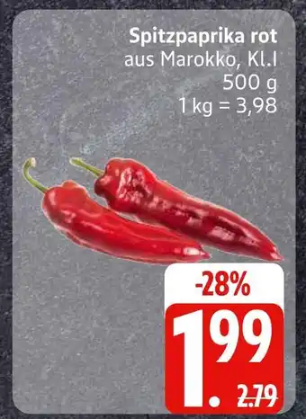 Edeka Spitzpaprika rot Angebot