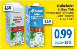 diska Vogtlandweide haltbare fettarme milch Angebot