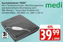 Marktkauf Medi kuschelheizdecke hdw Angebot