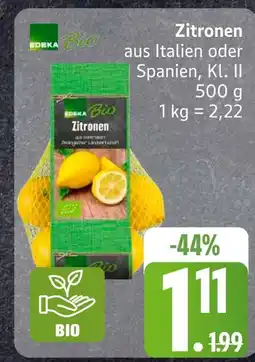 Edeka Edeka bio zitronen Angebot
