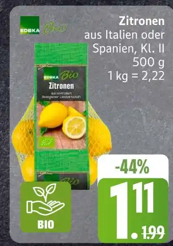 Edeka Edeka bio zitronen Angebot