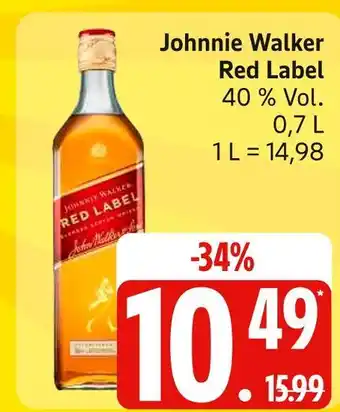 Edeka Johnnie walker red label Angebot