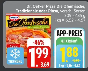 Edeka Dr. oetker pizza die ofenfrische tradizionale Angebot