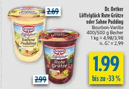 diska Dr. oetker löffelglück sahne pudding Angebot
