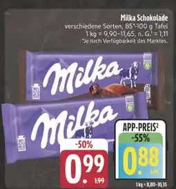 E-Center Milka schokolade Angebot
